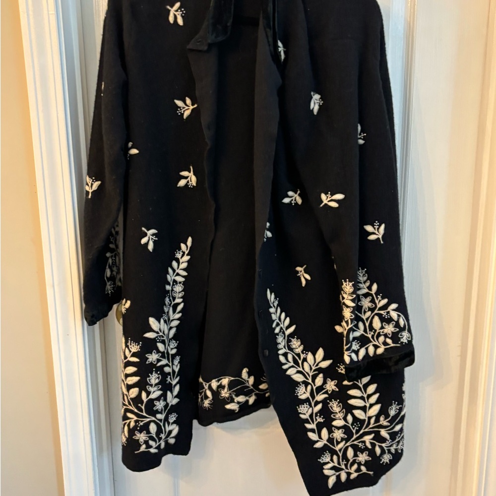 Marisa Christina Black Wool Jacket